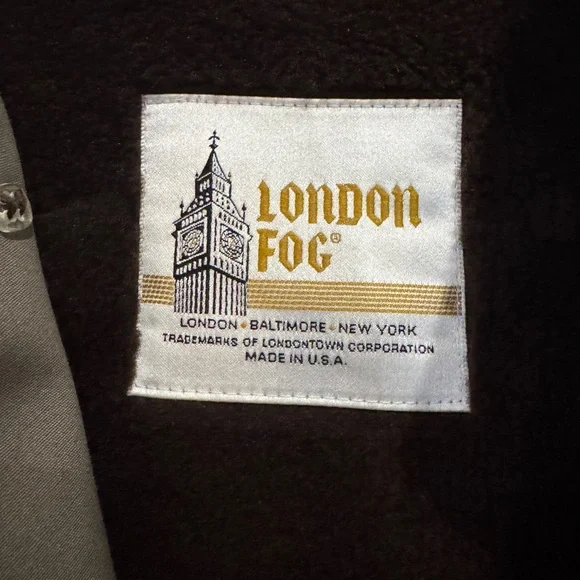 Vintage London Fog Trench Coat Mens 42 W/Warm Zip-Out Lining Made in USA 70s-80s - Picture 16 of 16